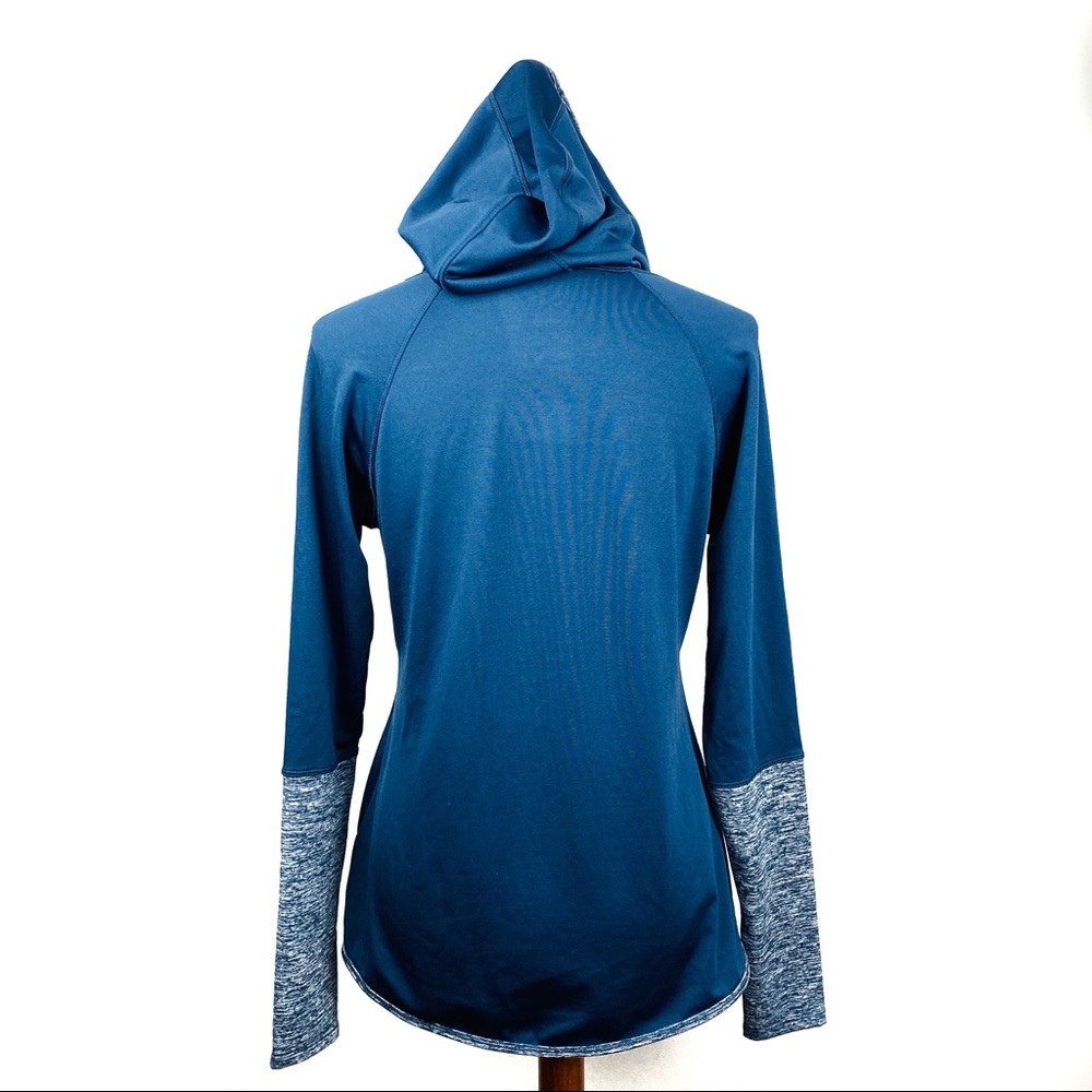 Layer 8 Quick Dry Navy Pullover Hoodie Women’s Medium - Picture 3 of 8